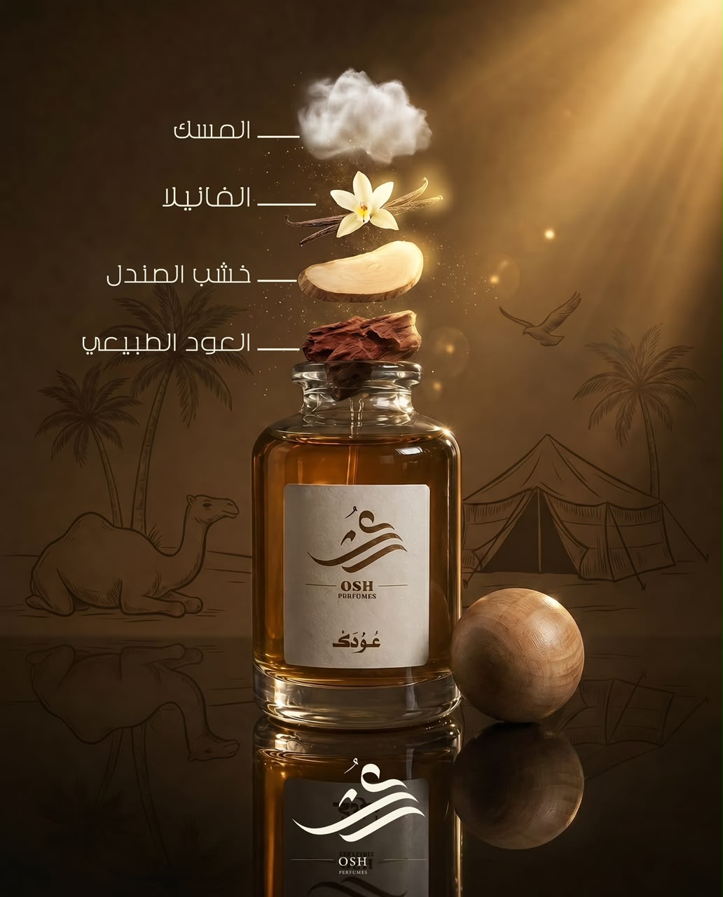 مكونات عطر عُش الملكي